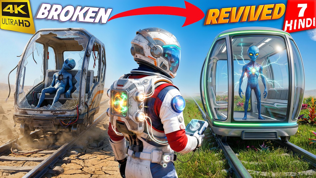 MAKING ALIEN TRAIN | Planet Crafter Selenea | 4K Gameplay HINDI - YouTube