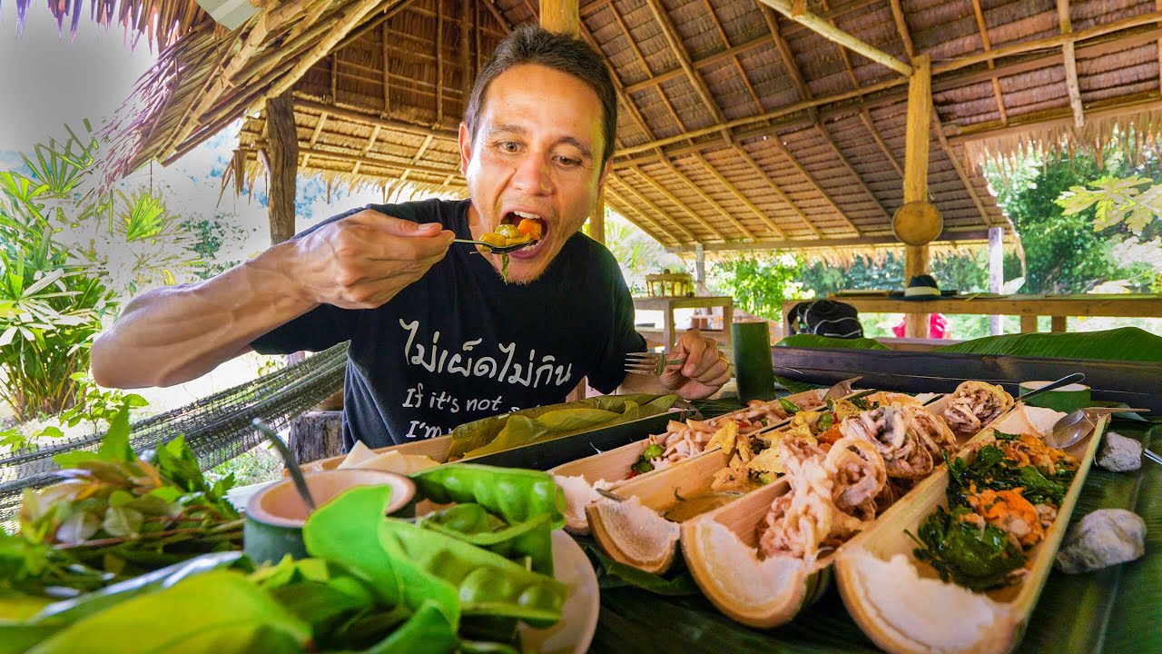 Backyard Food Paradise!! Farm to Table THAI FOOD in the Rainforest!! | Khao Sok, Thailand | Mark Wiens
