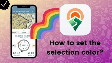 How to set the selection color in Avenza Maps?