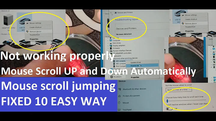 Mouse Scroll UP and Down Automatically,Mouse scroll jumping,Not working properly,[FIXED] 10 EASY WAY