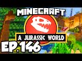 Jurassic World: Minecraft Modded Survival Ep.146 - DINOSAURS PARK ARCHWAYS & CLOUDS (Dinosaurs Mods)