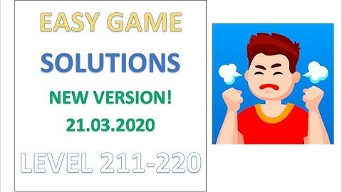 Easy Game Answers Level 211 212 213 214 215 216 217 218 219 220 Solutions Walkthrough