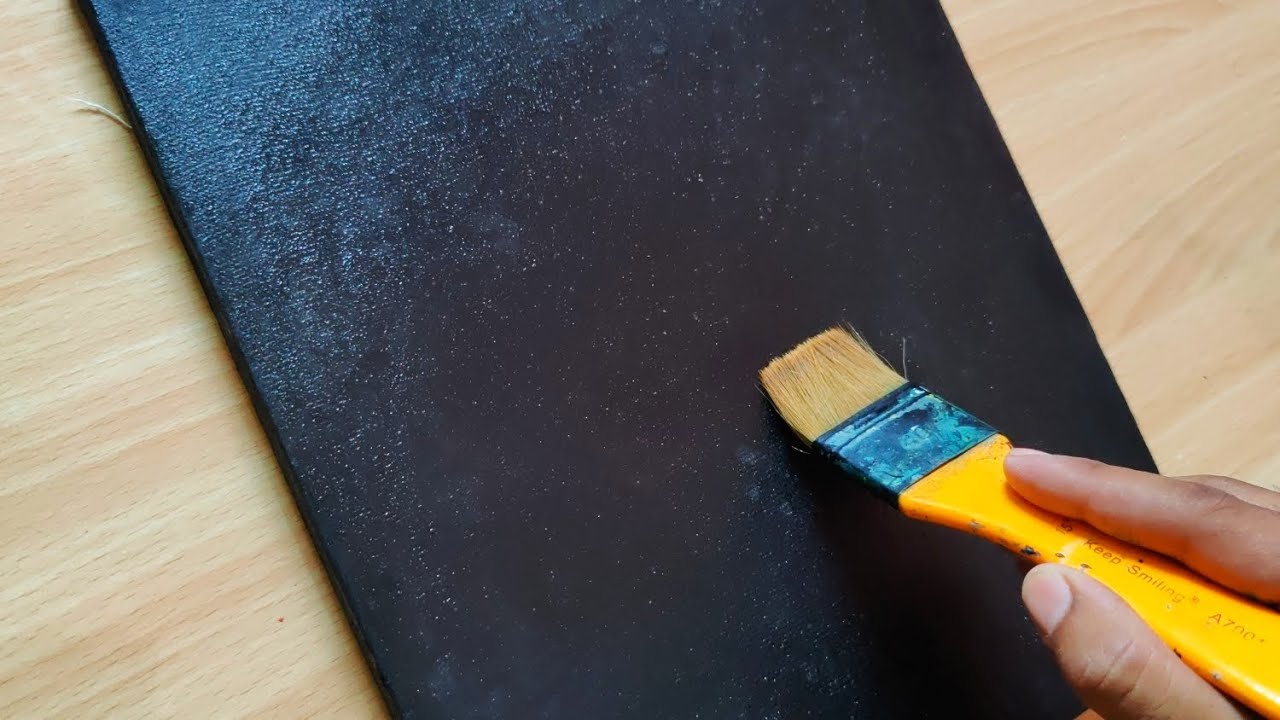 Super Pretty Scenery On Black Canvas Acrylic Painting Techniques For Maxresdefault
