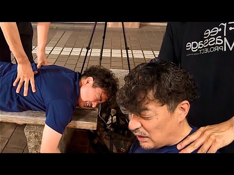 ASMR 気持ちいいなぁ…ガチガチのお身体に肩もみと足つぼ！ハールワッサーも付けよう！