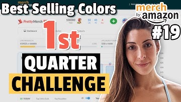Amazon merch Q1 Challenge: Best Selling Shirt Colors and Products