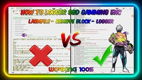 Tutorial logger SGD Gamming Encryption | Remove block by @ASD_SERIES_VIP