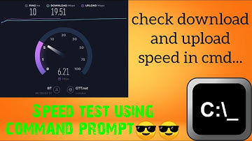 Internet speed test using command prompt | Speedtest using cmd | How to check network speed in cmd