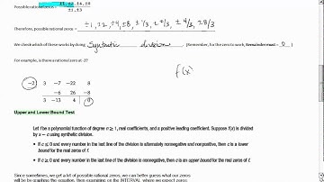 Ch.2 (2-4) Zeros of Polynomial Functions