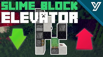Simple SLIME BLOCK ELEVATOR in Minecraft! [SMALLEST] 1 Wide!