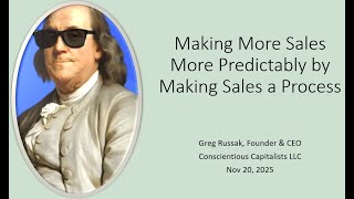 How startups can make more sales faster and more predictably