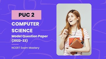 NCERT Model Question Paper - 2nd PUC COMPUTER SCIENCE 2022-23 (WITH DOWNLOAD LINK) #ncert #puc