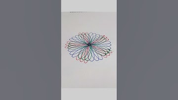 Spirograph Flower art #spirograph #spirographart #spirographshr #satisfying #satisfyingvideo #asmr