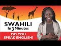 Learn Swahili - Swahili in Three Minutes - Do you speak English?