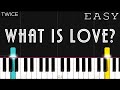 TWICE - What is Love? | EASY Piano Tutorial