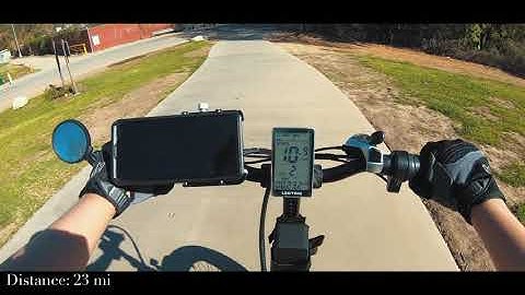 Lectric XP - Battery Upgrade 14ah + Throttle Only Range Test (Stock is 10.4ah)