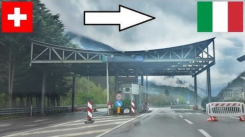 Switzerland - Italy / Crossing The Border By Car