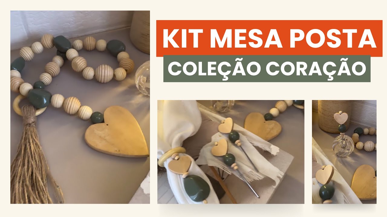 COMO MONTAR UM PORTA GUARDANAPO | COLEÇÃO CORAÇÃO