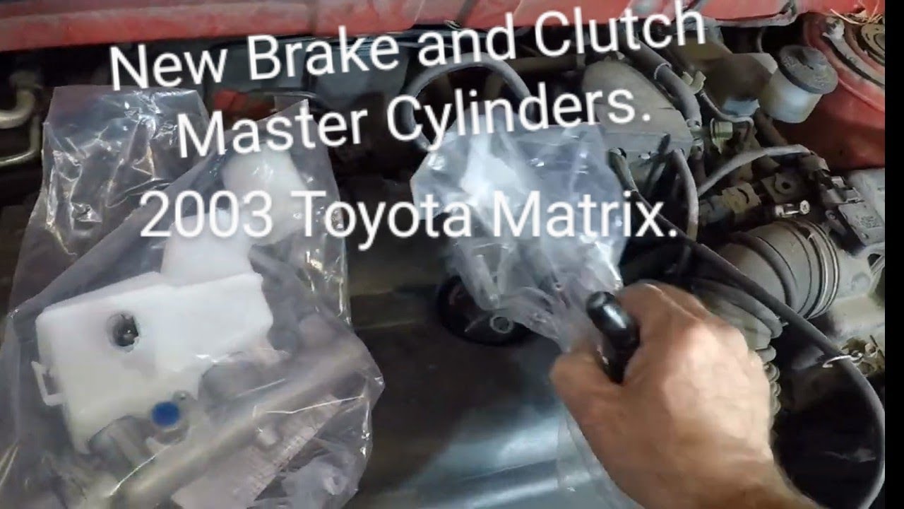 2003 Toyota Matrix Brake and Clutch Master Cylinder Replacement - YouTube