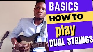 How to play dual strings |double note sequence licks for beginners acoustic