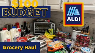 $100 Aldi Haul | Weekly Grocery Haul & Meal Plan