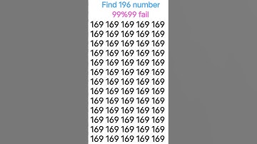 find 196 number #shortvideo #shortvideo #shortvideo #mathas #iqtes
