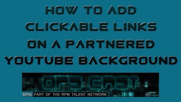 How To Add Clickable Links To Your Partnered Background