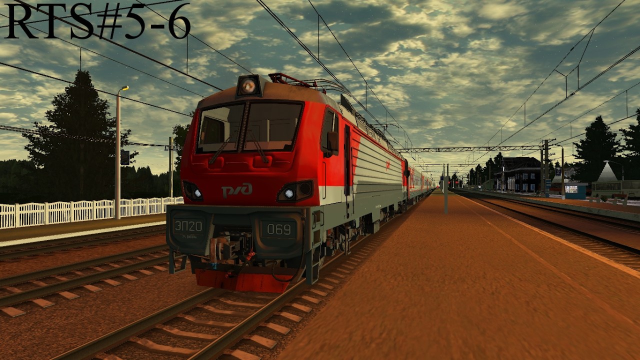RTrainSim (MaDaDev) | Рейс №5-6 Москва - Брянск | ЭП20 [Без комментариев]