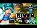 WILD RIFT CHINA BEST RIVEN TOP GAMEPLAY | 16KILLs MVP - RUNE :Conqueror