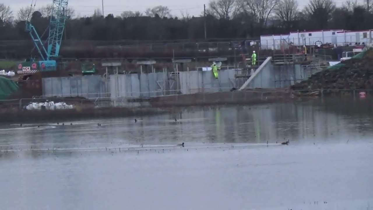 Harthill village lakes/ reservoir upgrade for the Chesterfield canal top up.