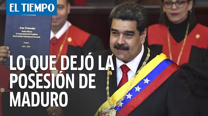 Discurso de Nicolás Maduro en su segunda toma presidencial | El Tiempo