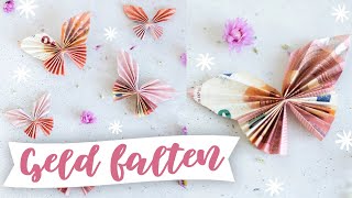 Schmetterlinge Falten Aus Geld Als Geldgeschenk Geldscheine Falten Für Hochzeiten Trytrytry