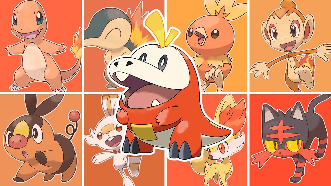 Quem são os Pokémon iniciais de cada geração?