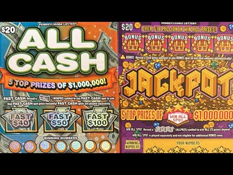 Pennsylvania Lottery Scratch Off Million Dollar Scratch Tickets - YouTube
