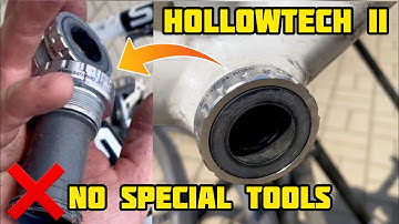 How to remove HOLLOWTECH II SHIMANO BOTTOM BRACKET without special tools 🧰?