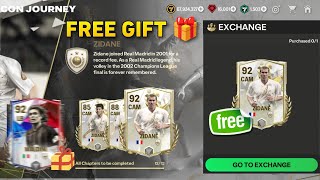 FREE 92 OVR ZIDANE!! ICON JOURNEY CLAIMING ZIDANE & NEW FREE GIFT PACKAGE FC MOBILE!