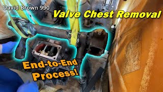 There's a lot to take off! | Full Valve Chest removal process | David Brown 990 #9