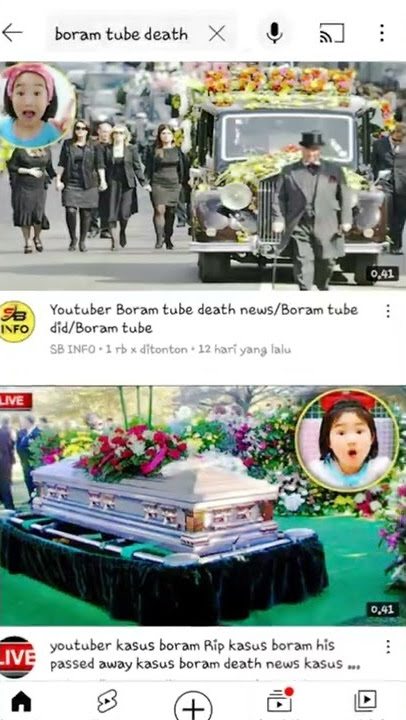 Boram Tube Death 😢