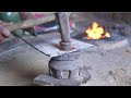 How to make a shovel | Blacksmithing process for making a hoe ~blacksmith