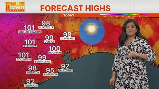 Southeast Texas faces triple-digit heat and low rain