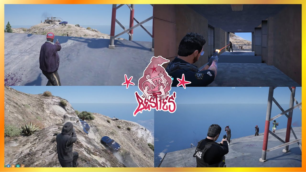 Besties vs Cops On Mount Chiliad // Class 1s Fight  For Bank Truck (Multi POVs) | NoPixel 4.0 GTA RP