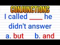 English Grammar Quiz: "And" vs "But" Conjunction Test |English MasterClass|