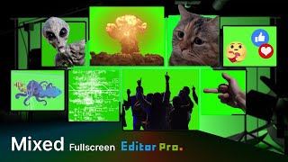 Mixed (fullscreen) Pack Collection Bundle Kit | Green Screen Chromakey | 4K60FPS