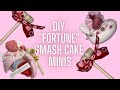 DIY Fortune Smash Cake Minis! | Valentine’s Day Smash Cake |Rebecca Nobrega