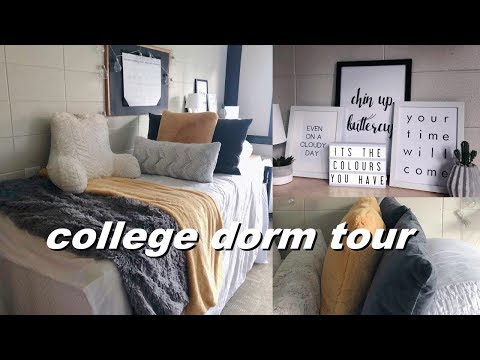 COLLEGE FRESHMAN DORM ROOM TOUR! University of Calgary | via Jessica