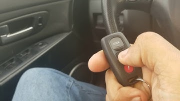 How to program your 2004 Mazda 3 keyless entry remote