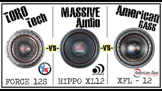 SPL Subwoofer Competition: HIPPO XL12 vs FORCE 12S vs XFL12