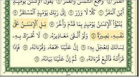 ايمن سويد سورة القيامة كاملة مكتوبة