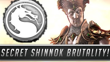 Mortal Kombat X: New Shinnok Secret Brutality w/ Necromancer Variation EXPLAINED! (Mortal Kombat XL)