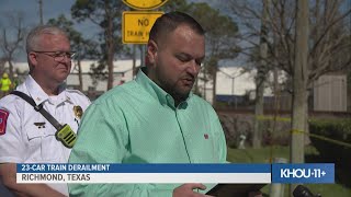 Officials give update on Richmond train derailment