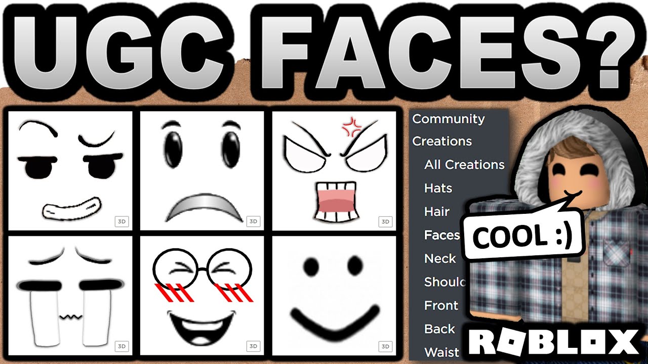 Roblox Ugc Faces Are Here Well Kind Of Youtube - cool roblox faces